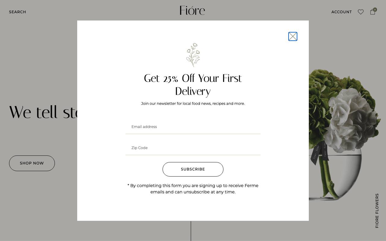 Fiore — Florist · Woo